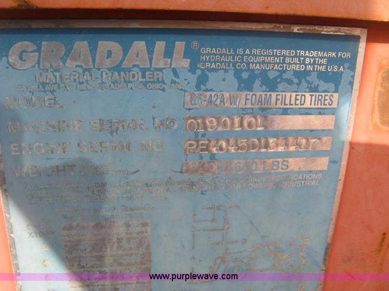 image for item L6418 2002 JLG Gradall G6-42A telehandler