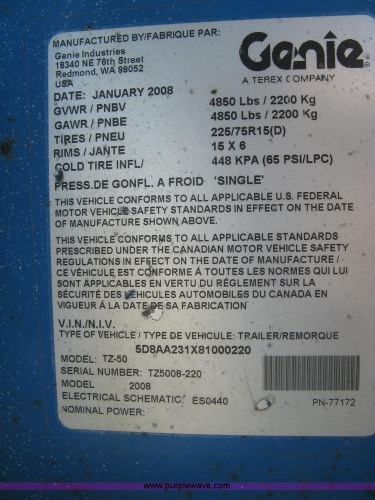 image for item L6421 2008 Genie TZ-50 boom lift