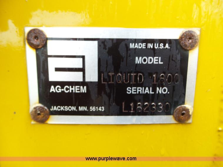 image for item L5026 2007 Ag-Chem TerraGator liquid applicator system