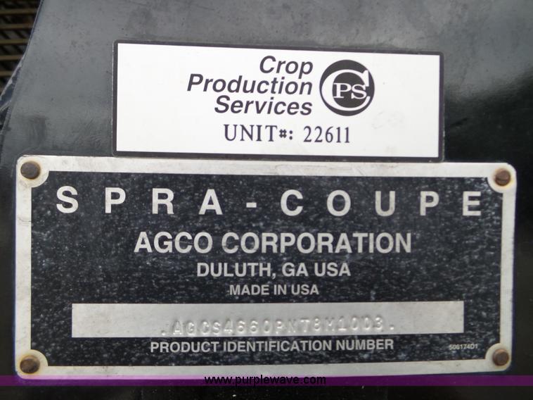 image for item L5069 2008 Melroe Spra-Coupe self-propelled sprayer