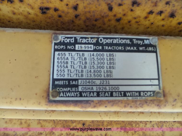 image for item L5078 Ford 555B landscape tractor