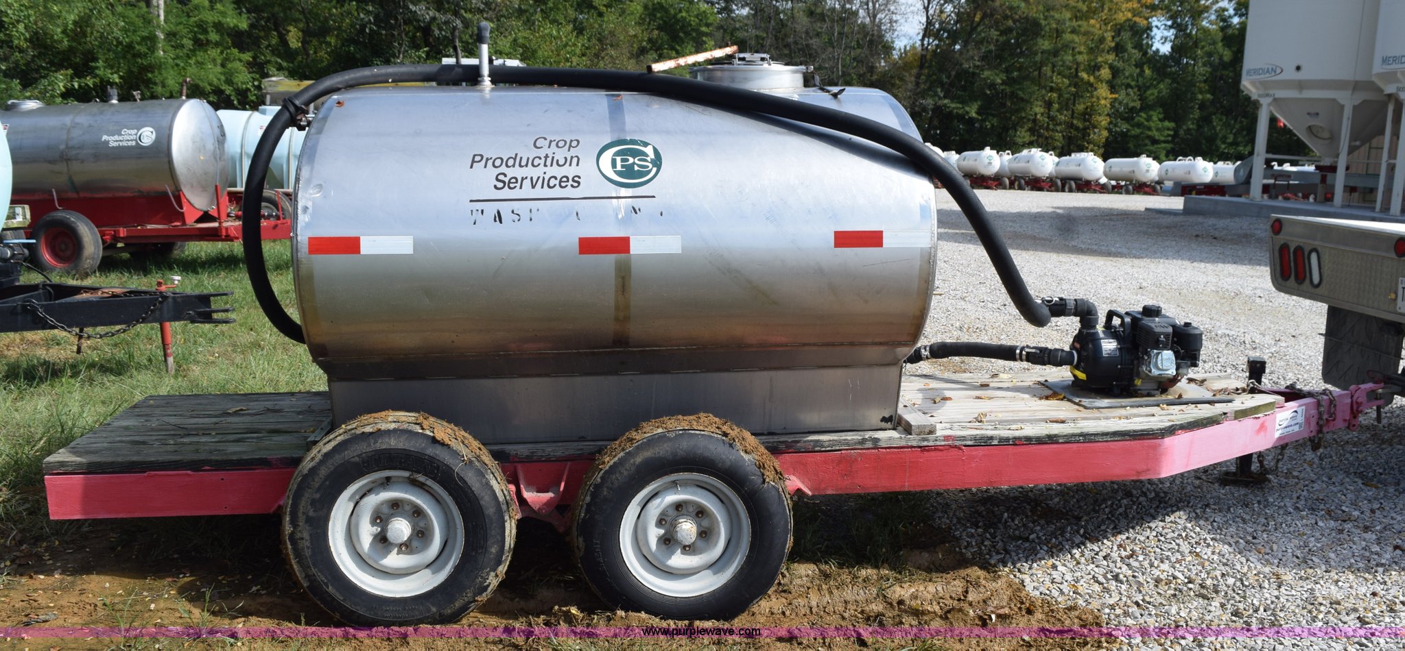 1997 Midstates stainless steel nurse tank in Wheatland, IN Item L5056 sold Purple Wave