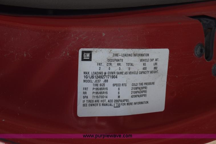 image for item K4779 2002 Chevrolet Cavalier LS