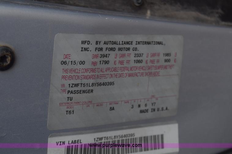 image for item K4780 2000 Mercury Cougar