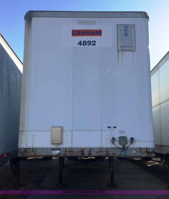 image for item D1775 1995 Fruehauf dry van trailer