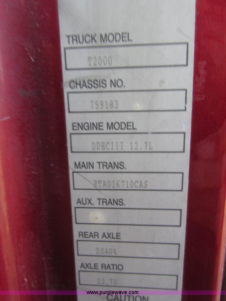 image for item H1111 1998 Kenworth T2000 semi truck