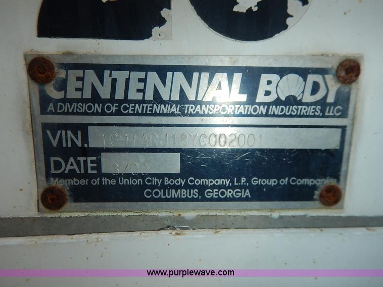 image for item J6458 2000 Centennial beverage trailer