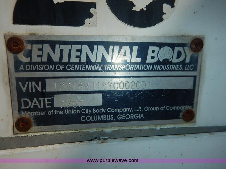 image for item J6458 2000 Centennial beverage trailer