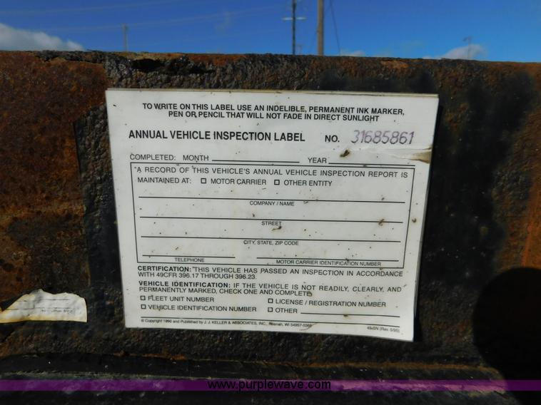 image for item K8235 2000 Transcraft flatbed trailer