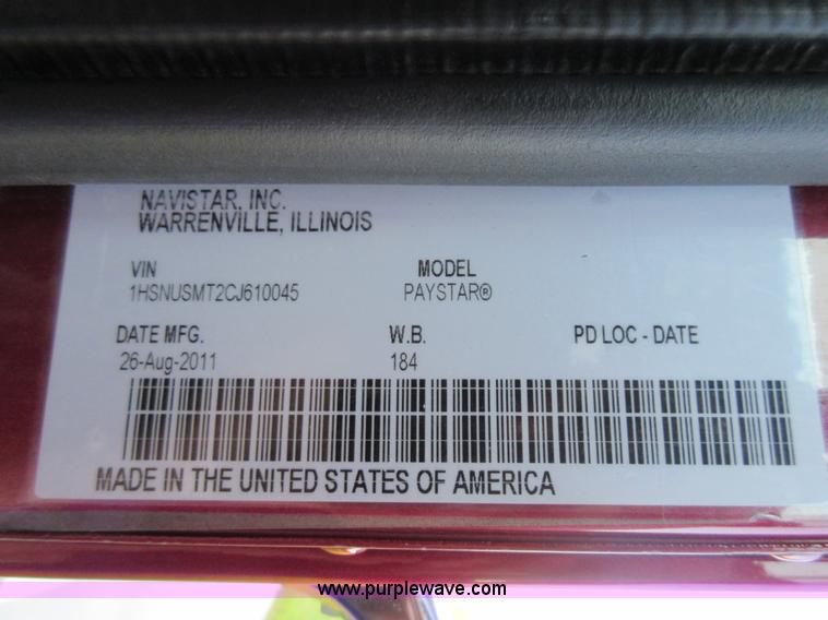 image for item L2765 2012 International Paystar 5900i semi truck