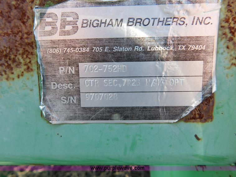image for item AW9457 1985 Bigham Brothers toolbar with knife sled