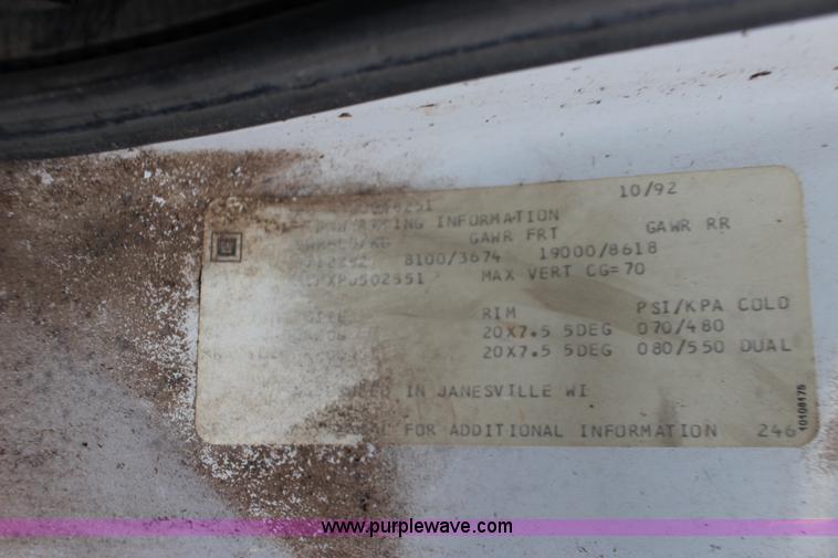 image for item BC9168 1993 GMC TopKick dust collector truck