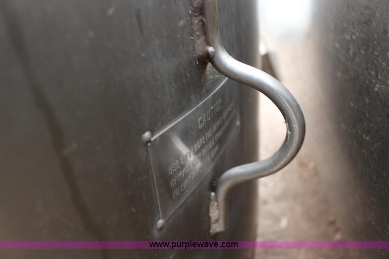 image for item BC9171 1,200 gallon stainless steel tank