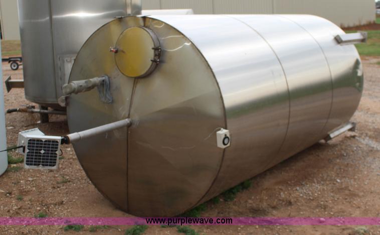 image for item BC9172 1,200 gallon stainless steel tank