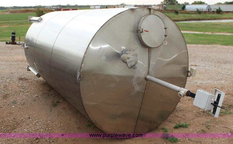 image for item BC9172 1,200 gallon stainless steel tank