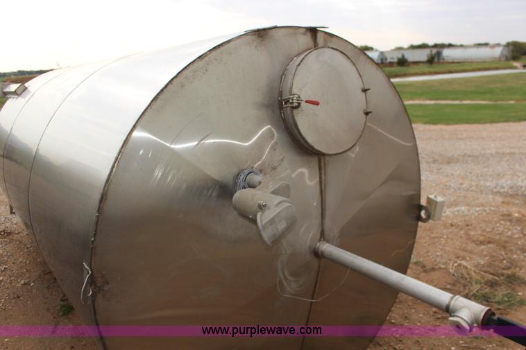 image for item BC9172 1,200 gallon stainless steel tank