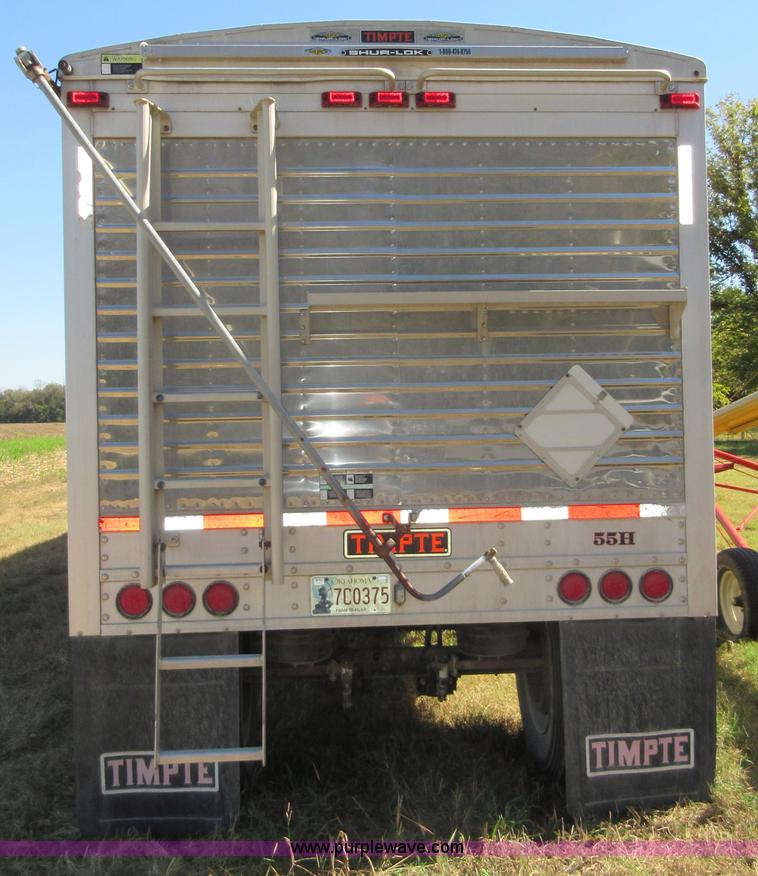 image for item I1905 2005 Timpte Super Hopper 55H double hopper grain trailer
