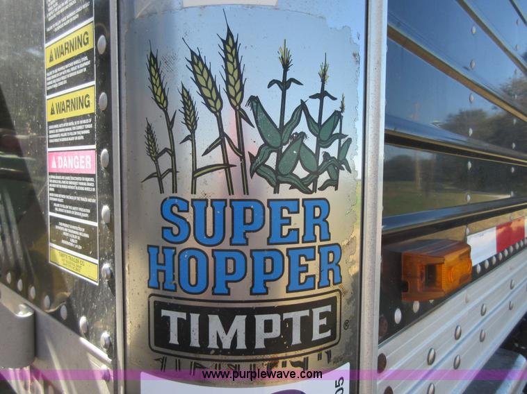 image for item I1905 2005 Timpte Super Hopper 55H double hopper grain trailer