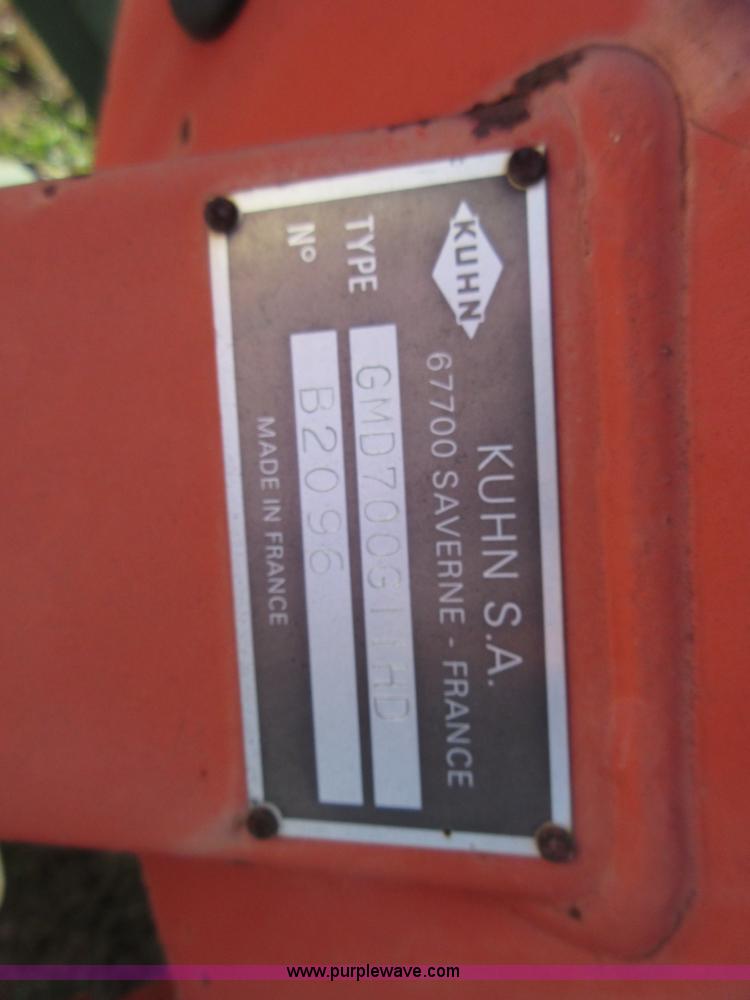 image for item I1911 Kuhn GMD700-G11 disc mower