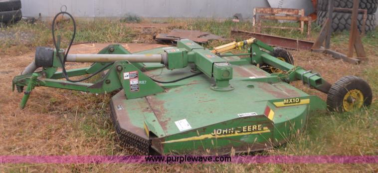 image for item I6360 John Deere MX10 rotary mower