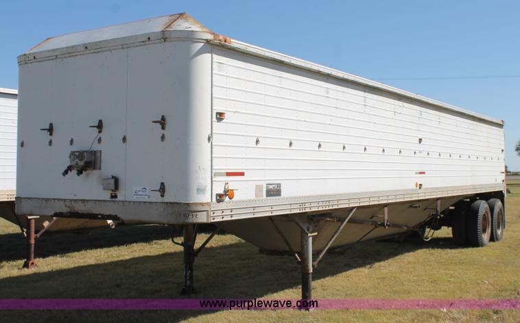 image for item J1412 1973 Timpte double hopper bottom grain trailer