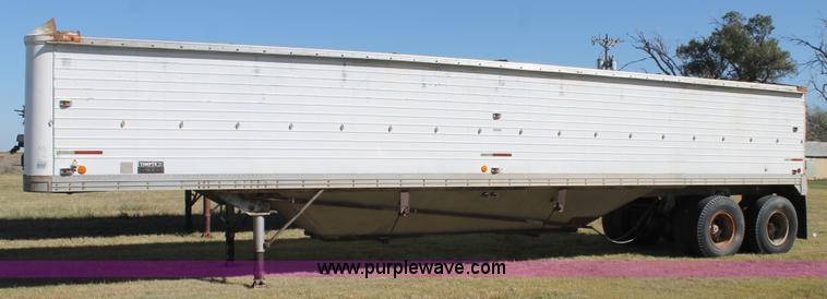 image for item J1412 1973 Timpte double hopper bottom grain trailer