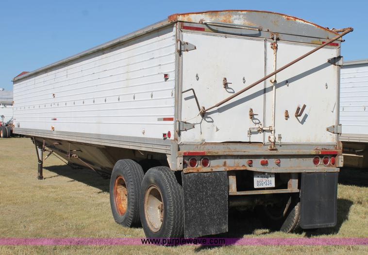 image for item J1412 1973 Timpte double hopper bottom grain trailer