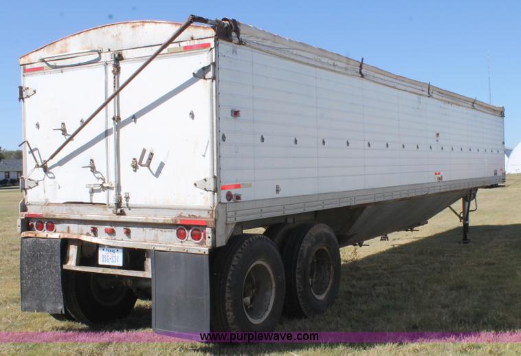 image for item J1412 1973 Timpte double hopper bottom grain trailer
