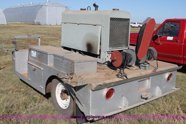 image for item J1423 Shop built welding trailer