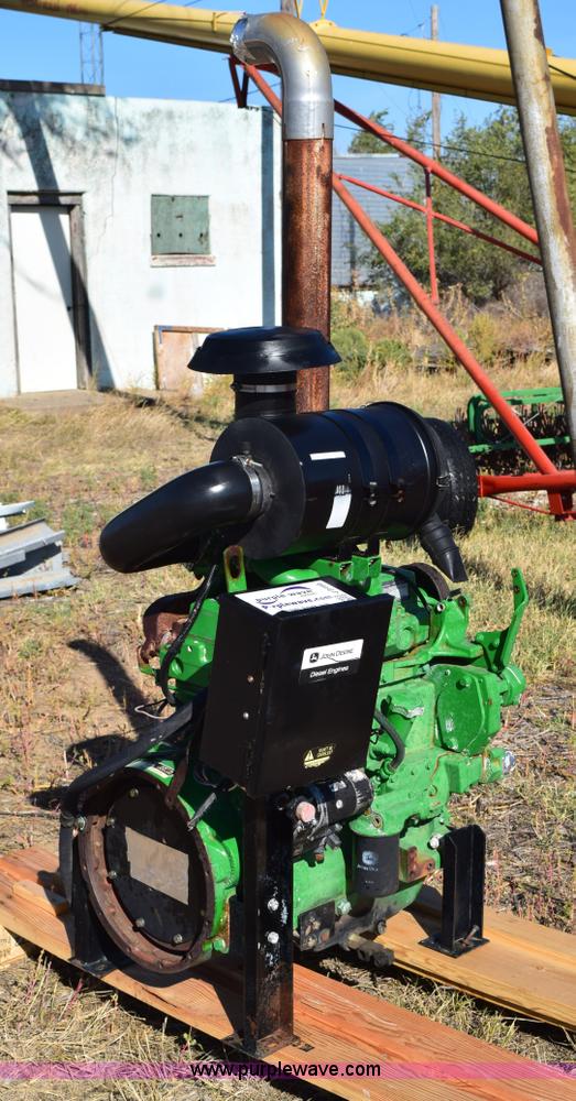 image for item J8496 John Deere four cylinder diesel irrigation engine