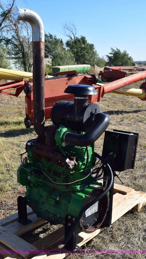 image for item J8496 John Deere four cylinder diesel irrigation engine