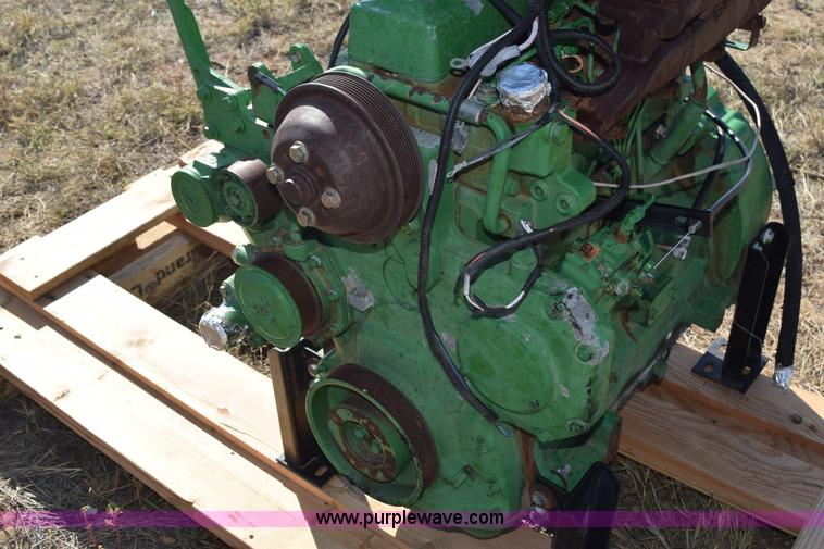 image for item J8496 John Deere four cylinder diesel irrigation engine