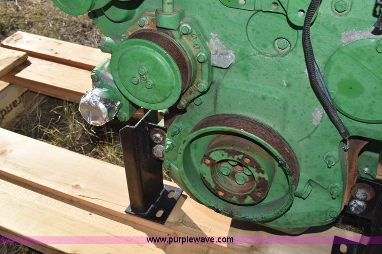 image for item J8496 John Deere four cylinder diesel irrigation engine