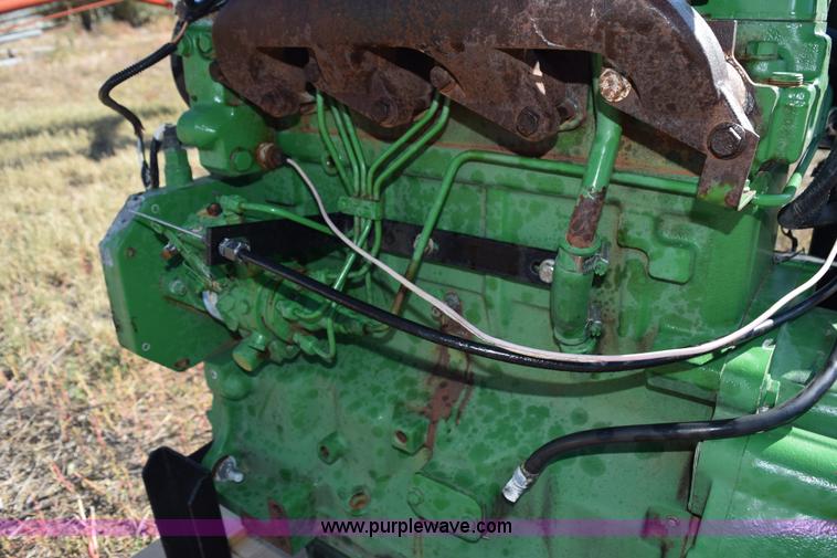 image for item J8496 John Deere four cylinder diesel irrigation engine