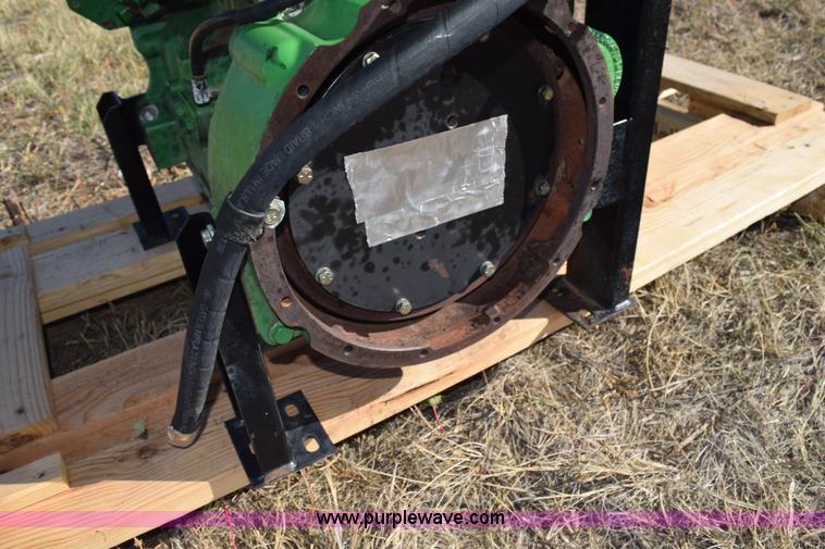 image for item J8496 John Deere four cylinder diesel irrigation engine