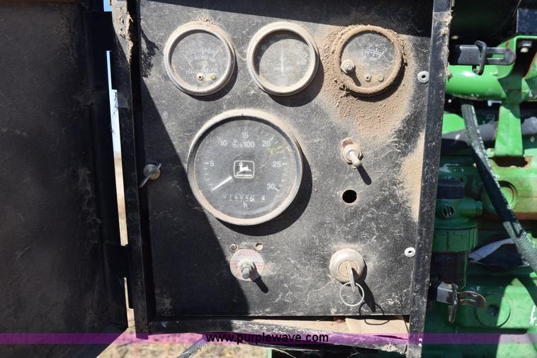 image for item J8496 John Deere four cylinder diesel irrigation engine