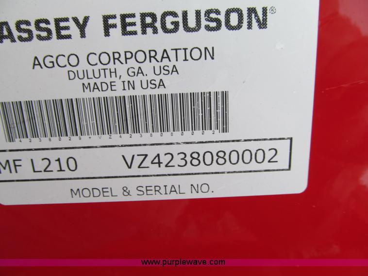 image for item L1796 Massey-Ferguson L210 loader