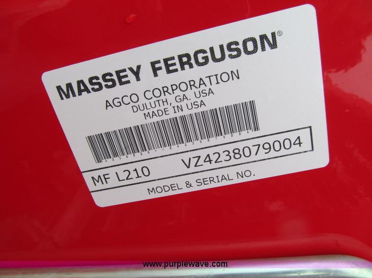 image for item L1797 Massey-Ferguson L210 loader