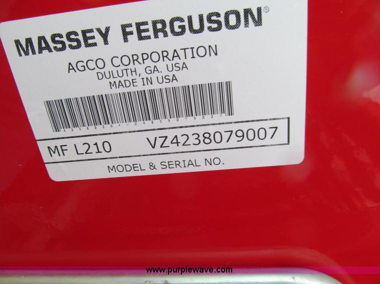 image for item L1798 Massey-Ferguson L210 loader