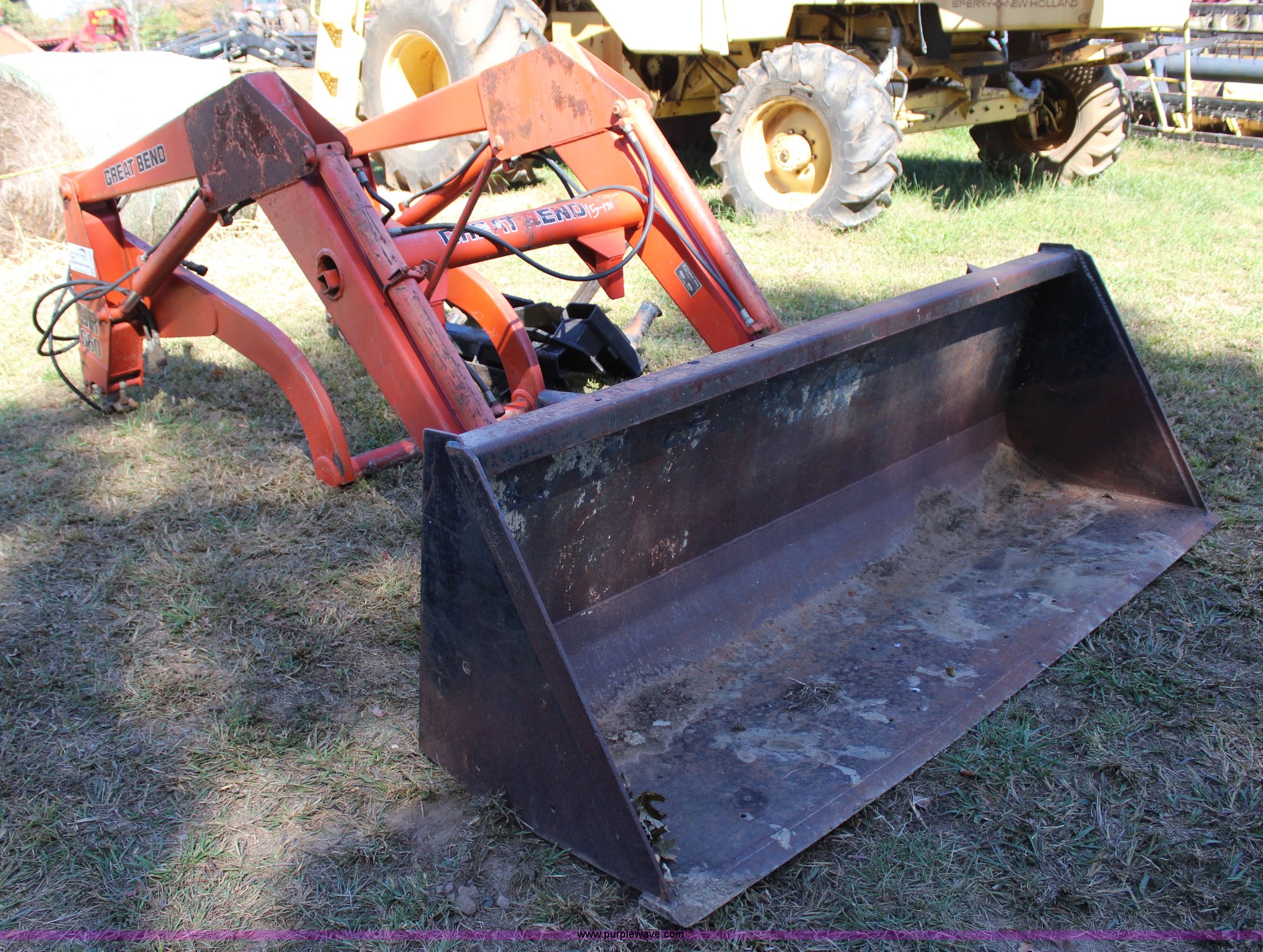 Great Bend 660 front loader in Stilwell, OK Item J4323 sold Purple Wave