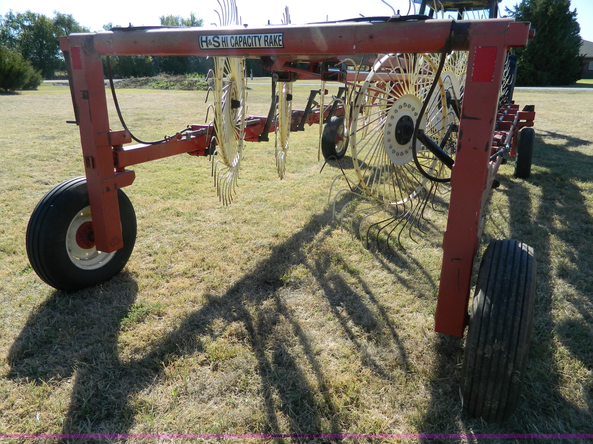 H&S BF124C hicapacity hay rake in Lorraine, KS Item K8211 sold