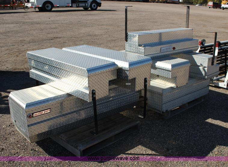 image for item BC9182 (7) assorted WeatherGuard aluminum truck toolboxes