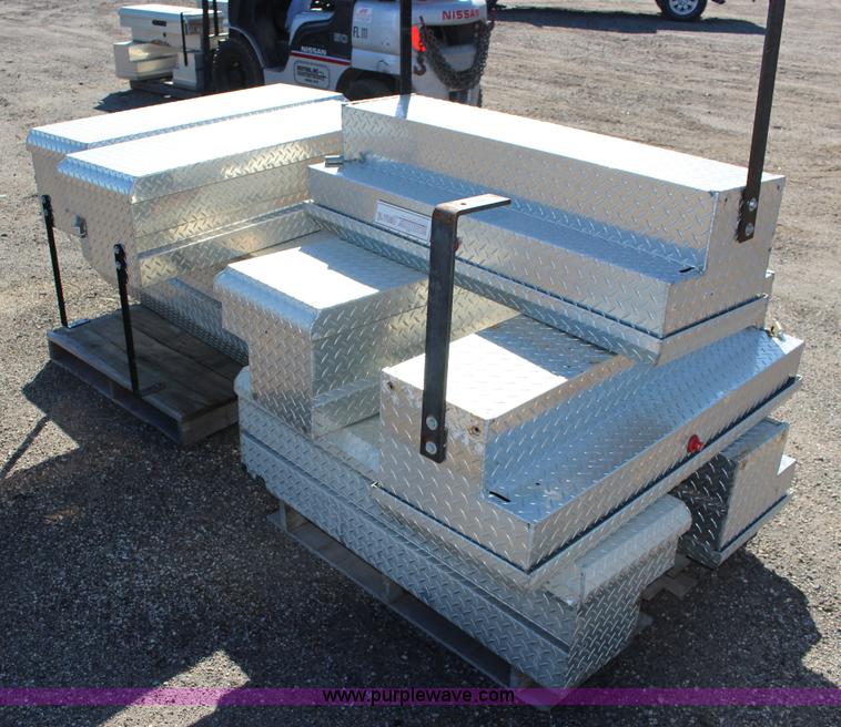 image for item BC9182 (7) assorted WeatherGuard aluminum truck toolboxes
