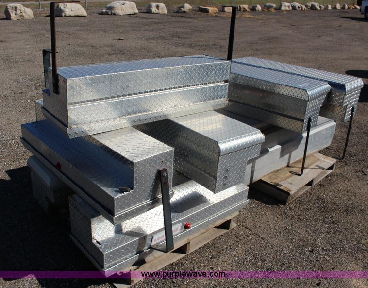 image for item BC9182 (7) assorted WeatherGuard aluminum truck toolboxes