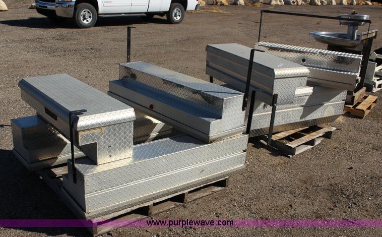 image for item BC9183 (7) assorted WeatherGuard aluminum truck toolboxes