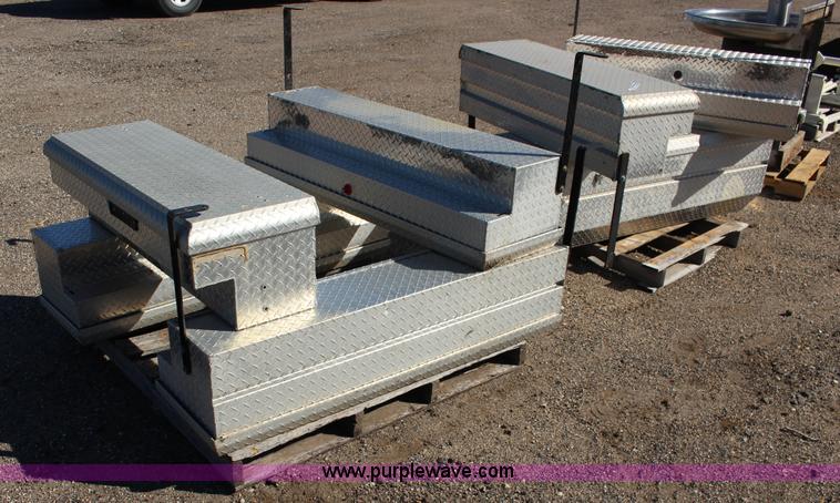 image for item BC9183 (7) assorted WeatherGuard aluminum truck toolboxes