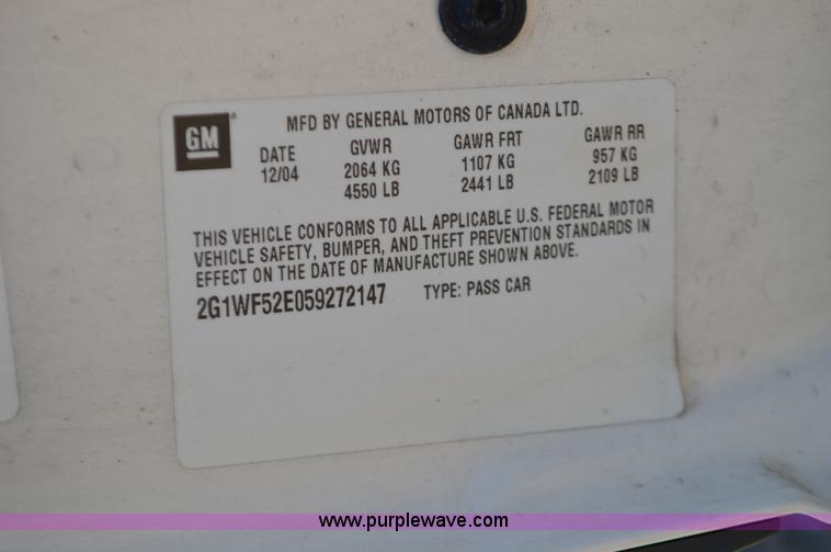 image for item BR9844 2005 Chevrolet Impala