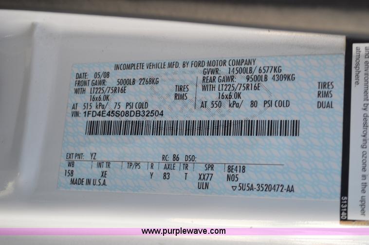 image for item BR9848 2008 Ford E450 bus