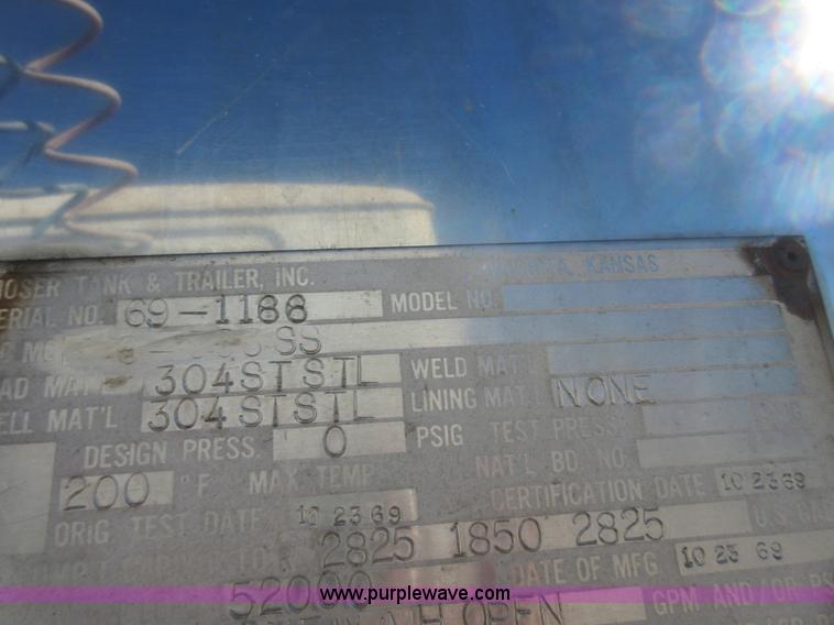 image for item I1924 1969 Moser tank trailer