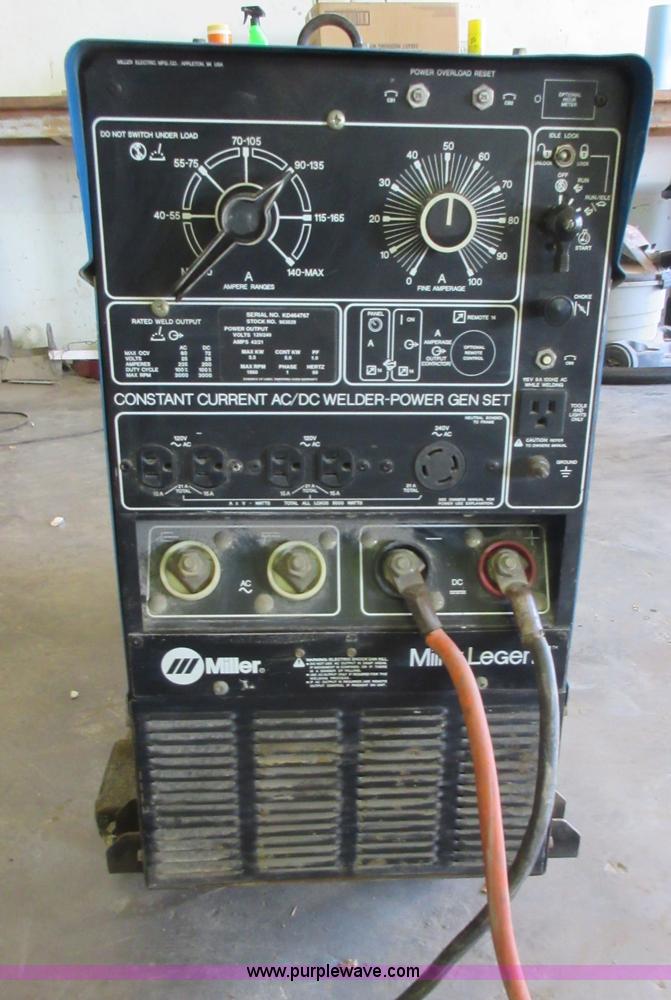image for item I6330 Miller Legend welder/generator